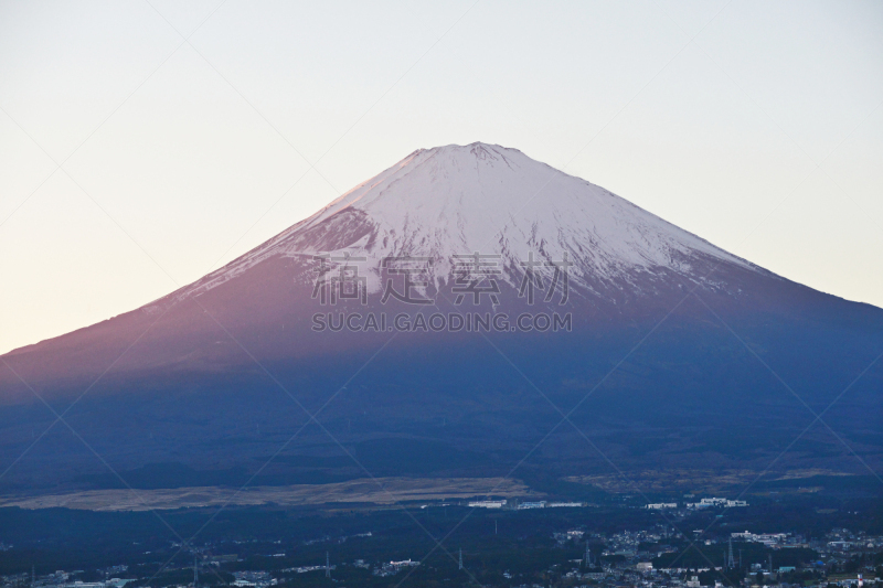 富士山,御殿场市,水平画幅,秋天,无人,日本,黄昏,户外,静冈县,市区路