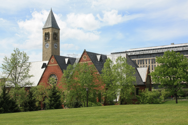 康奈尔大学,草坪,建筑外部,景观设计,钟塔,图像,伊萨卡岛,无人,常春藤盟校,户外