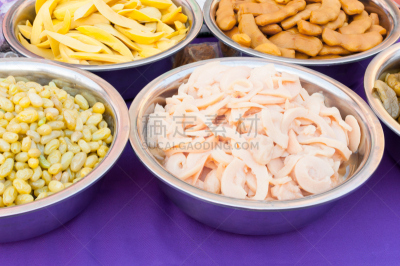 盐渍食品,泰国,水果,市场,社区,密封食品,水平画幅,素食,开胃品,桃