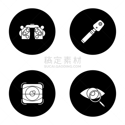 验光师,计算机图标,绘画插图,符号,科学实验,视网膜,偏振光色感计,综合验光仪,眼镜,医疗诊断工具