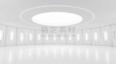 未来,室内,窗户,圆形,水平画幅,形状,墙,建筑,无人,科学