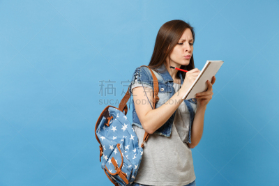 儿童,女人,学生,大学,笔记本,背包,t恤,教育,迷惑,分享