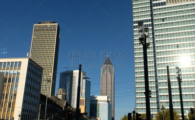 法兰克福,秋天,云景,中间部分,交通,现代,建筑特色,户外,黑森州,建筑