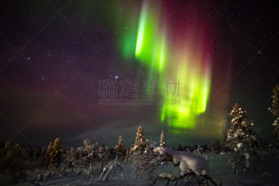 北极光,自然,太空,自然现象,萨利色尔卡,水平画幅,夜晚,雪,无人,蓝色