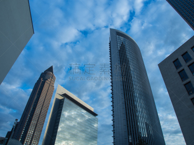 商务,德国,活力,法兰克福,建筑外部,天空,未来,忙碌,顶部,明亮