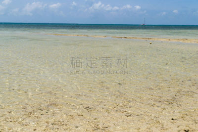 海滩,冲绳县,风景,岛,美,留白,度假胜地,休闲活动,水平画幅,沙子