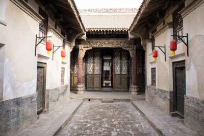 过去,房屋,建筑外部,四合院,平遥,胡同,山西省,胡青,明朝风格,公园