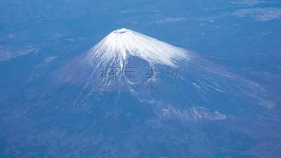 富士山,航拍视角,箱根湿地植物园,箱根园,富士箱根伊豆国立公园,地形图,天空,里山,水平画幅,高视角