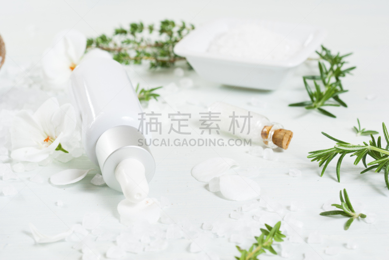 盐,香旱芹菜,留白,spa美容,乡村风格,明亮,白色,瓶子,芳香疗法,碗