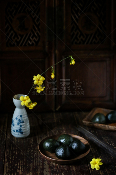清明节,饭团,绿色,垂直画幅,无人,传统,生活方式,食品,摄影