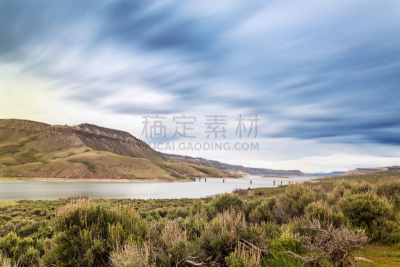 科罗拉多州,美国,蓝梅萨水库,留白,水平画幅,无人,夏天,水库,户外,湖