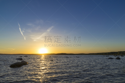 池塘,顶部,水平画幅,无人,夏天,水库,户外,叶卡捷林堡,湖,日落