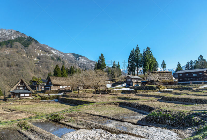 五箇山,世界遗产,建筑工地,山庄,相仓村,南托,小农地,合掌屋,富山县,北陆地区