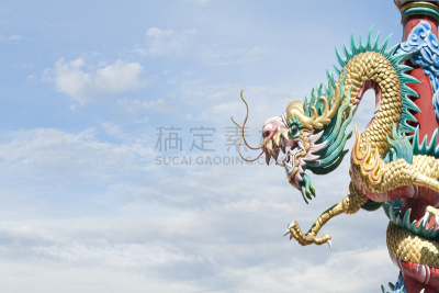 天空,龙,雕像,刺刀,灵性,水平画幅,无人,符号,巨大的,泰国