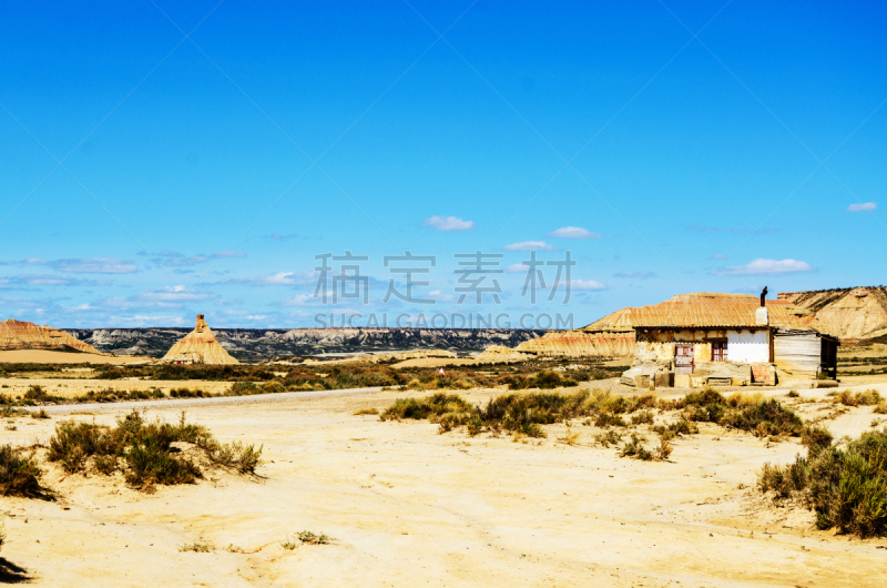 天空,水平画幅,无人,bardenas reales,夏天,户外,干的,明亮,山,光