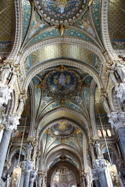 France, lyon - basilique de notre dame de fourière