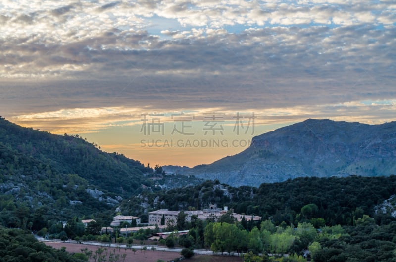 巴利阿里群岛,西班牙,马略卡,特拉华,sierra de tramuntana,神殿,小礼拜堂,长方形会堂,灵性,教堂