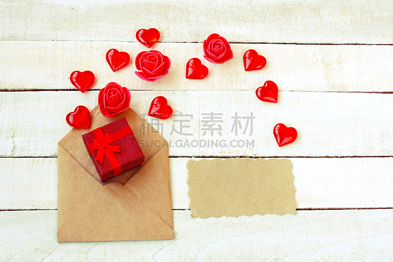情人节,信封,玫瑰,包装纸,贺卡,水平画幅,形状,古典式,生日,白色
