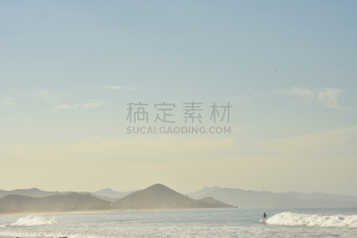 山脉,波浪,墨西哥,太平洋,下加利福尼亚州,地形,风景,天空,水平画幅,无人