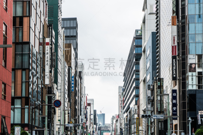 日本,东京,银座,居住区,行人,户外,白昼,拥挤的,城市生活,旅游目的地