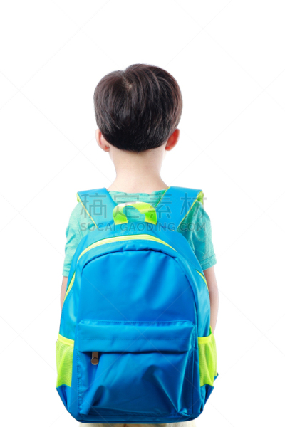 未成年学生,男孩,垂直画幅,学龄前,黑发,男性,知识,彩色图片,后背,儿童