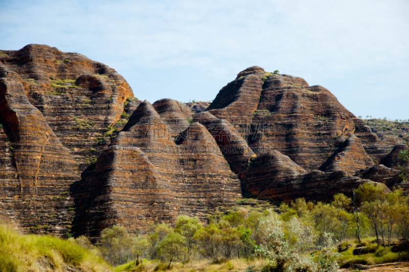 邦格尔邦格尔山脉,purnululu national park,金伯利,西澳大利亚,偏远地区,水平画幅,山,无人,泥土,户外