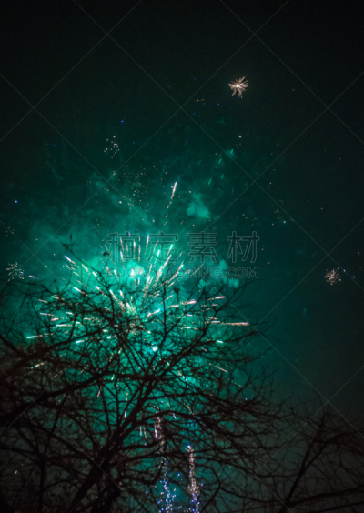 佩特雷,伯罗奔尼撒,希腊,焰火,垂直画幅,天空,美,人造的,夜晚,户外
