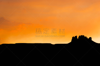 沙漠,褐色,水平画幅,163号公路,无人,户外,孤峰群,卡恩他地区,美国西部,印第安保留地