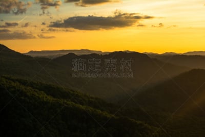 山,金色,自然,州立公园,美国,水平画幅,云,地形,无人,夏天
