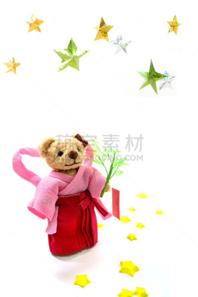 七夕节,两地情,竹子叶,神话,垂直画幅,留白,星系,无人,夏天