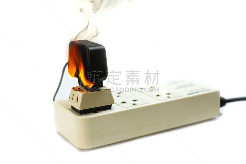 短的,电,容器,白色背景,金属丝,电路板,烧毁的,网线插头,失败,燃烧