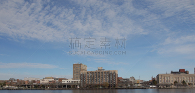 都市风景,水,北卡罗来纳,美国,水平画幅,无人,全景,城市天际线,建筑外部,户外