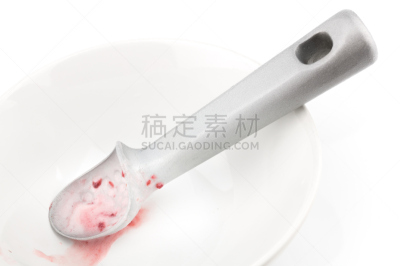 冰淇淋,铲子,个人随身用品,水平画幅,古老的,奶油,特写,甜点心,白色,空的