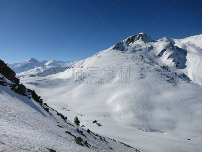 滑雪坡,法国,天空,水平画幅,雪,蓝色,滑雪运动,食管下括约肌,户外,高处