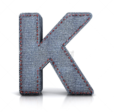 英文字母k,纺织品,字体,牛仔裤,粗斜纹棉布,字母,艺术,折叠的,水平画幅,符号