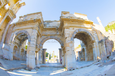 Ephesus temple (Ephesus was an ancient Greek city on the coast of Ionia, three kilometres southwest of present-day Selçuk in İzmir Province, Turkey. It was built in the 10th)