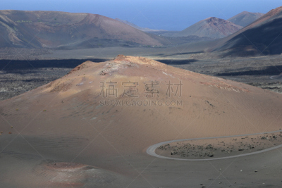兰萨罗特岛,volcanic scoria,火山渣锥,死火山,timanfaya national park,休眠火山,国家公园,水平画幅,熔岩,无人
