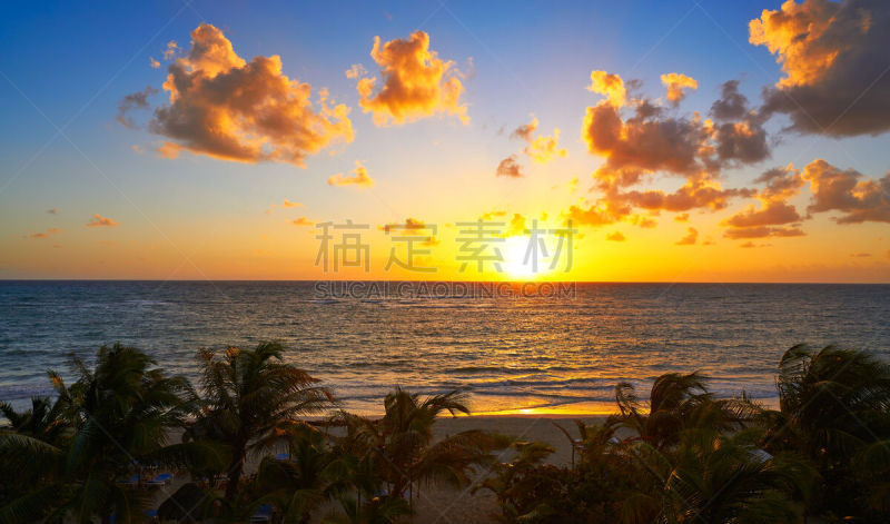 科斯塔玛雅,海滩,玛哈维,加勒比海地区,水,天空,度假胜地,水平画幅,沙子,无人