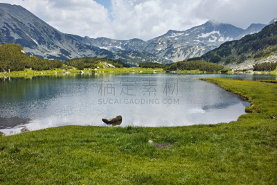 湖,全景,班斯科,皮林山脉,水,休闲活动,水平画幅,山,无人,夏天