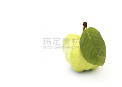 番石榴,清新,水果,白色背景,一个物体,水平画幅,无人,维生素,泰国