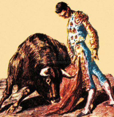 Matador and bull