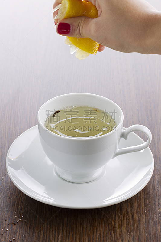 柠檬,茶,垂直画幅,无人,茶碟,组物体,部分,花茶,下午茶,横截面