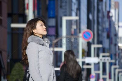 日本人,日本,女孩,东京,街道,注视镜头,仅日本人,肖像,一个人,女人