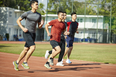 慢跑,田径运动员,运动跑道,体育比赛,青年人,体育团队,运动,仅男人,东亚人,田径赛