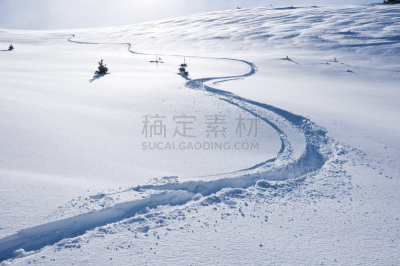 滑雪痕,冬天,山,比弗河度假村,比威尔克利克,自然,水平画幅,地形,雪,无人