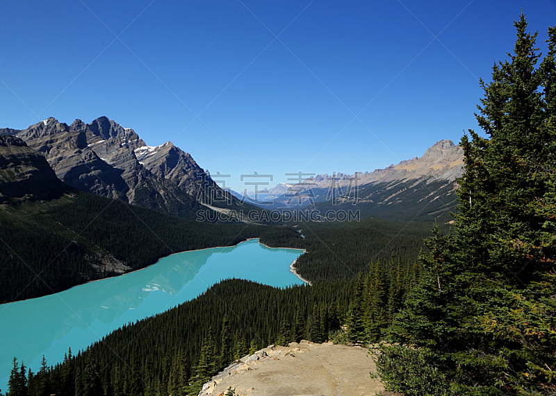 平投湖,阿尔伯塔省,加拿大,水,水平画幅,地形,无人,蓝色,户外