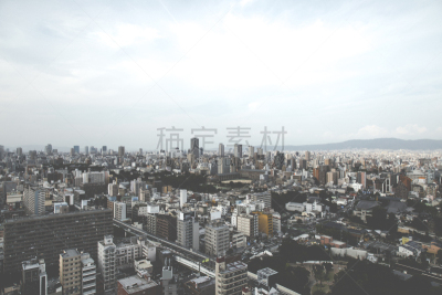 日本,大阪市,地形,天空,大板南波站,水平画幅,高视角,建筑,无人,蓝色