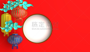 中国灯笼,云,月亮,红色背景,春节,事件,贺卡,灯笼,边框,中国
