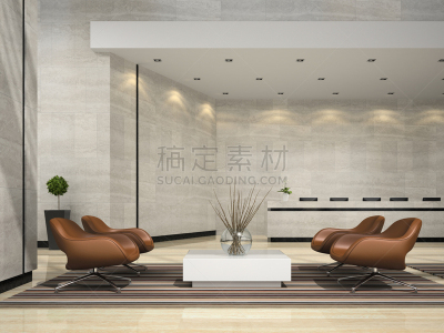 三维图形,绘画插图,室内,酒店服务台,空的桌子,窗框,汽车旅馆,豪华酒店,大厅,办公椅