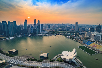 城市天际线,新加坡市,旅游目的地,水平画幅,新加坡,建筑,无人,建筑外部,户外,城市